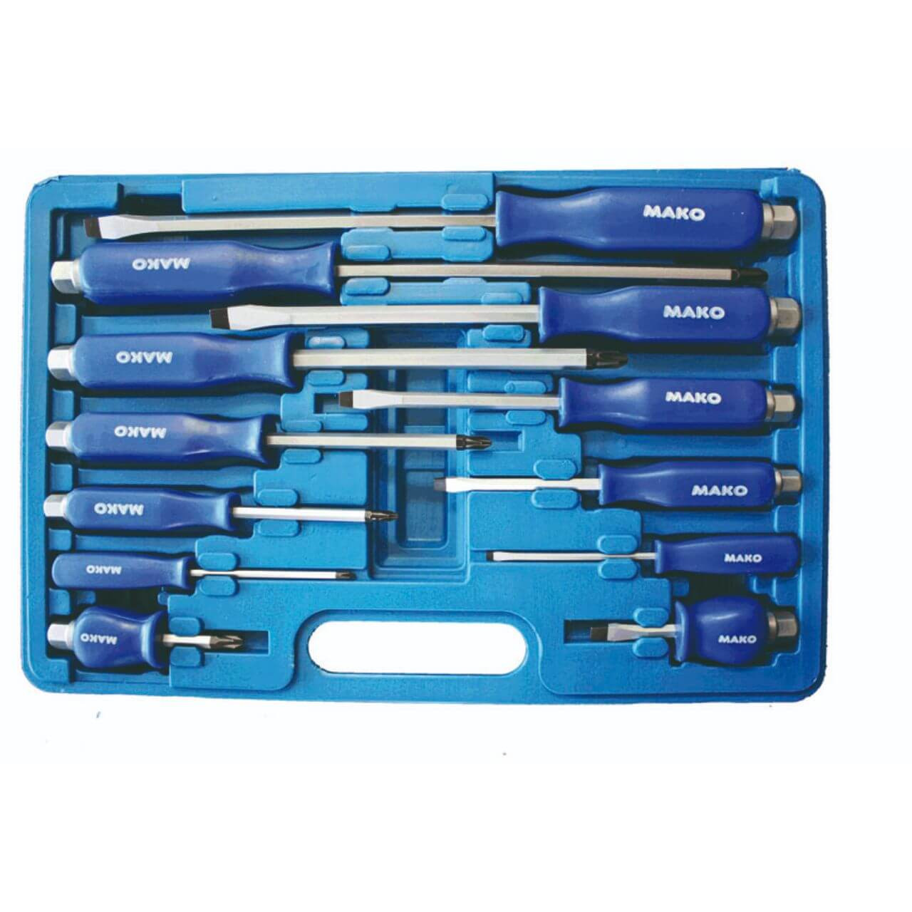 Mako Soft Grip Screw Driver Set 12pce