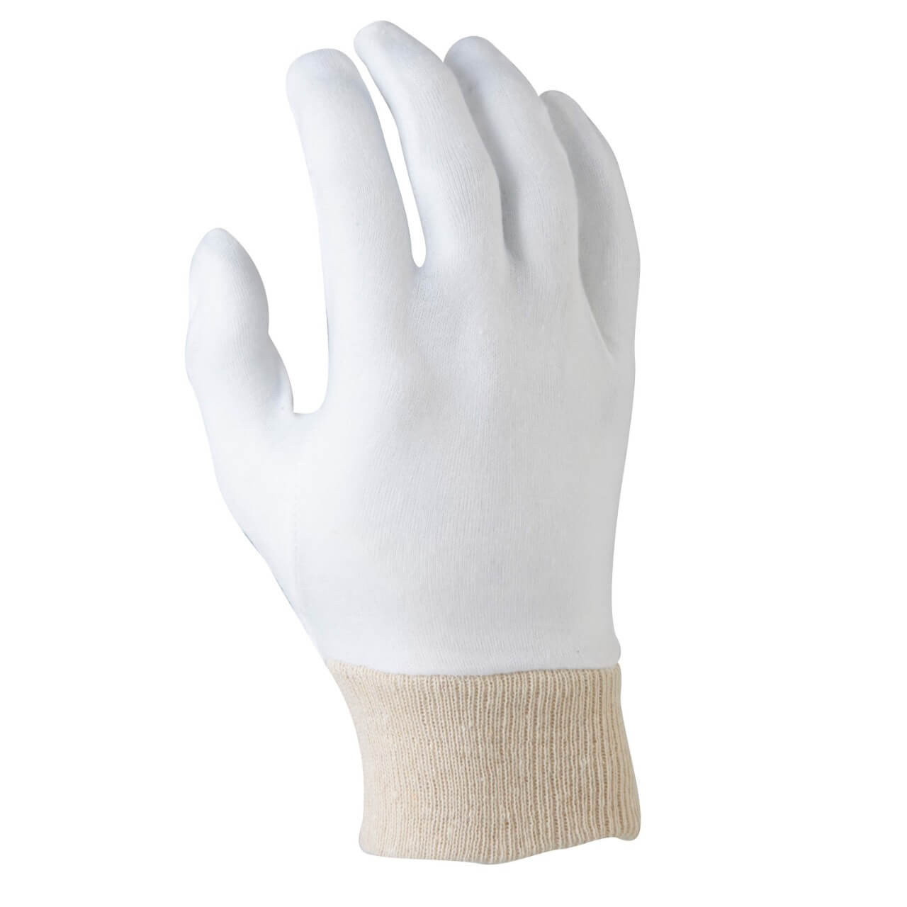 Maxisafe White Poly/Cotton Interlock Knitted Wrist Glove S (Ladies)