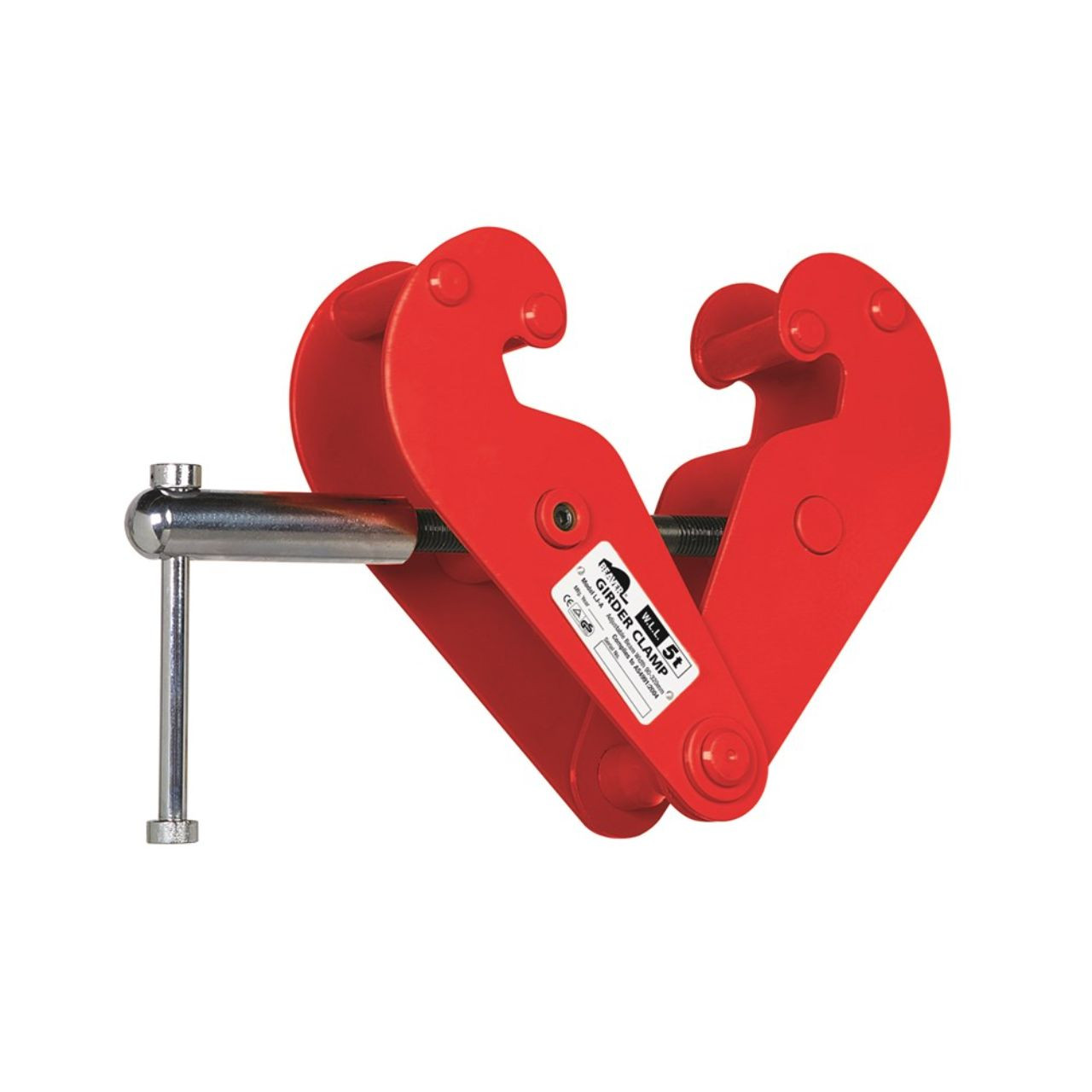 Beaver 90-320mm 5.0T WLL Red Girder Clamp
