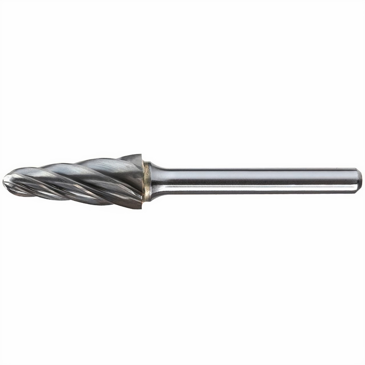 Alpha 3/8x3/4 Tapered Ball Nose Carbide Burr 1/4 Shank Aluminium Cut