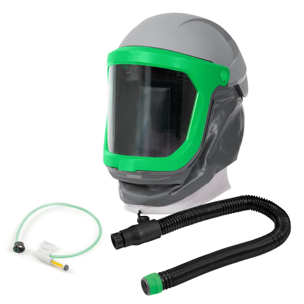 RPB Z-Link Respirator c/w Safety Lens. Zytec FR Face Seal. Breathing Tube & Low Flow Indicator
