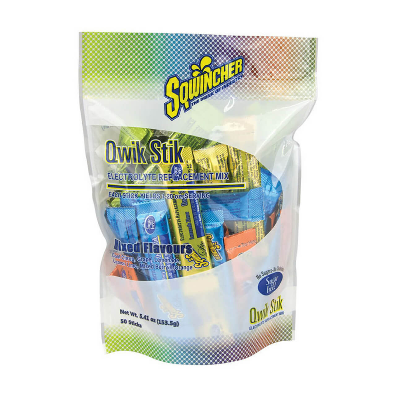 Sqwincher Qwik-Stiks Sugar Free Mixed 50pk