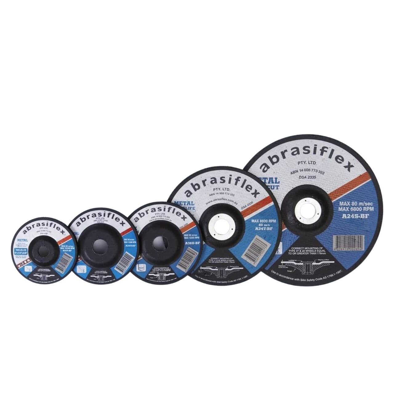 Abrasiflex A36U 125x6x22 Iron Free Grinding Disc 25/box