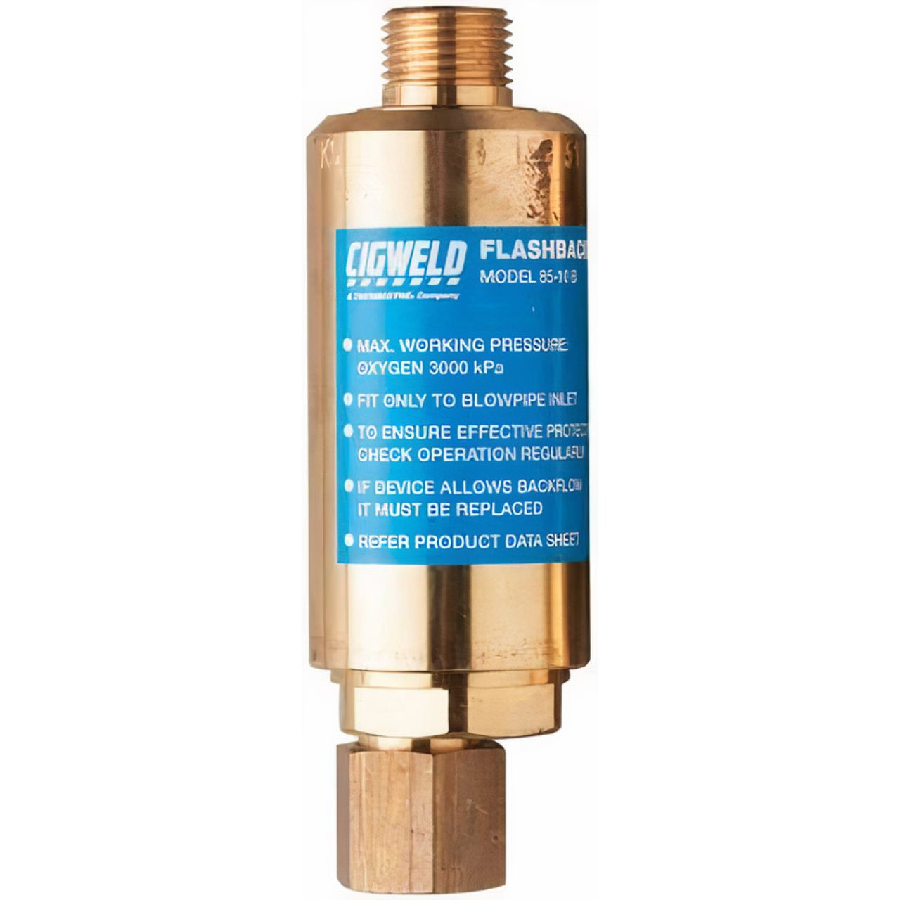 Comet 85-10B Torch End Oxygen Flashback Arrestor Mount 5/8-18 RH AS4603