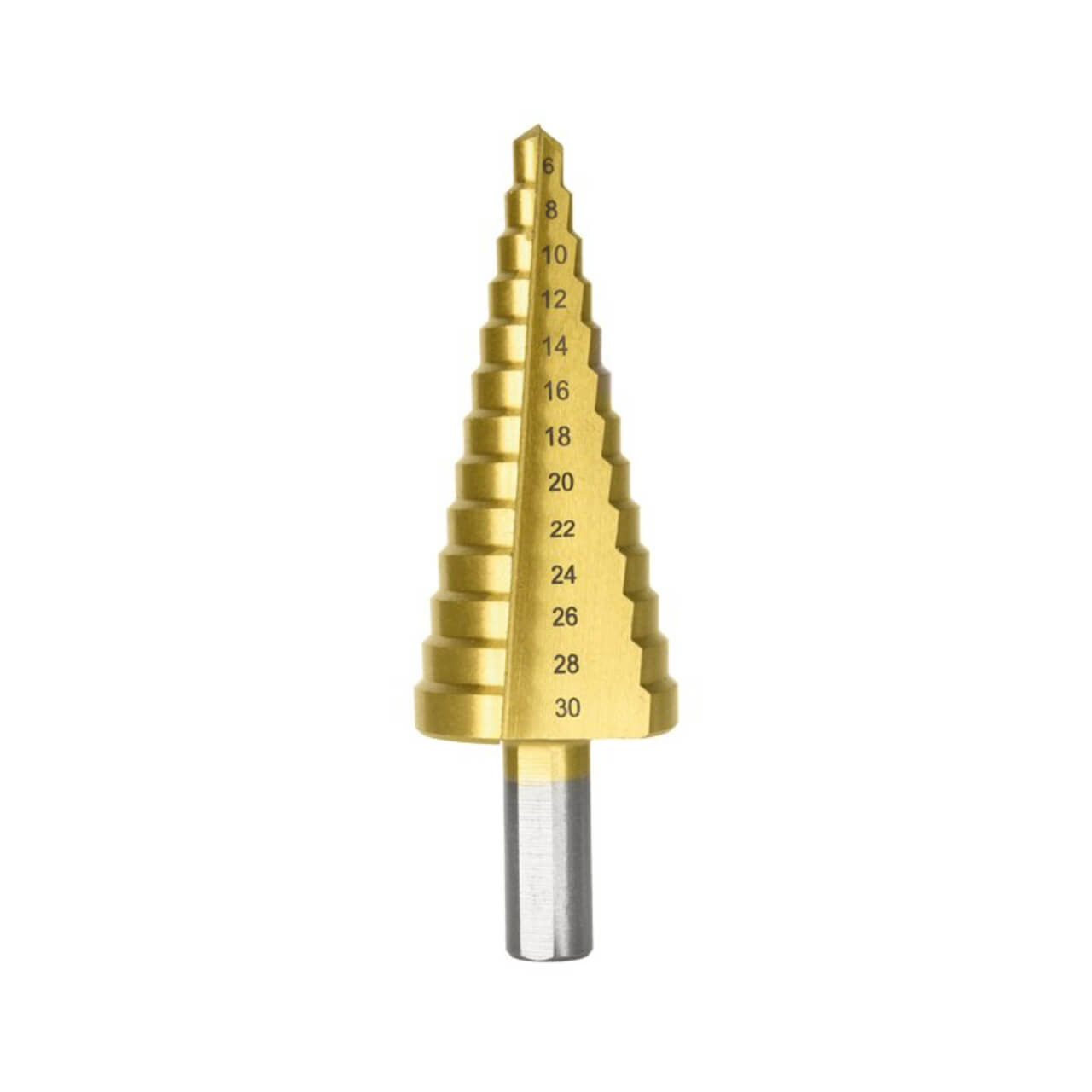 Bristol 6-30mm 13 Step Step Drill Straight Flute Carded