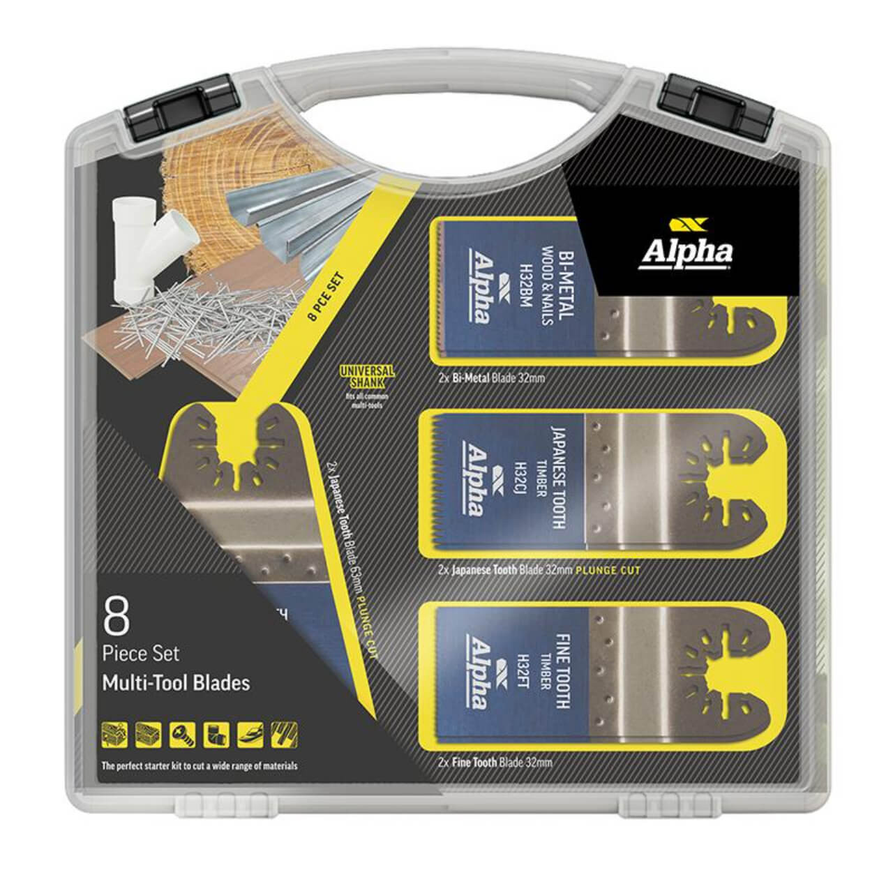 Alpha Multi-Tool Blade Set 8pce