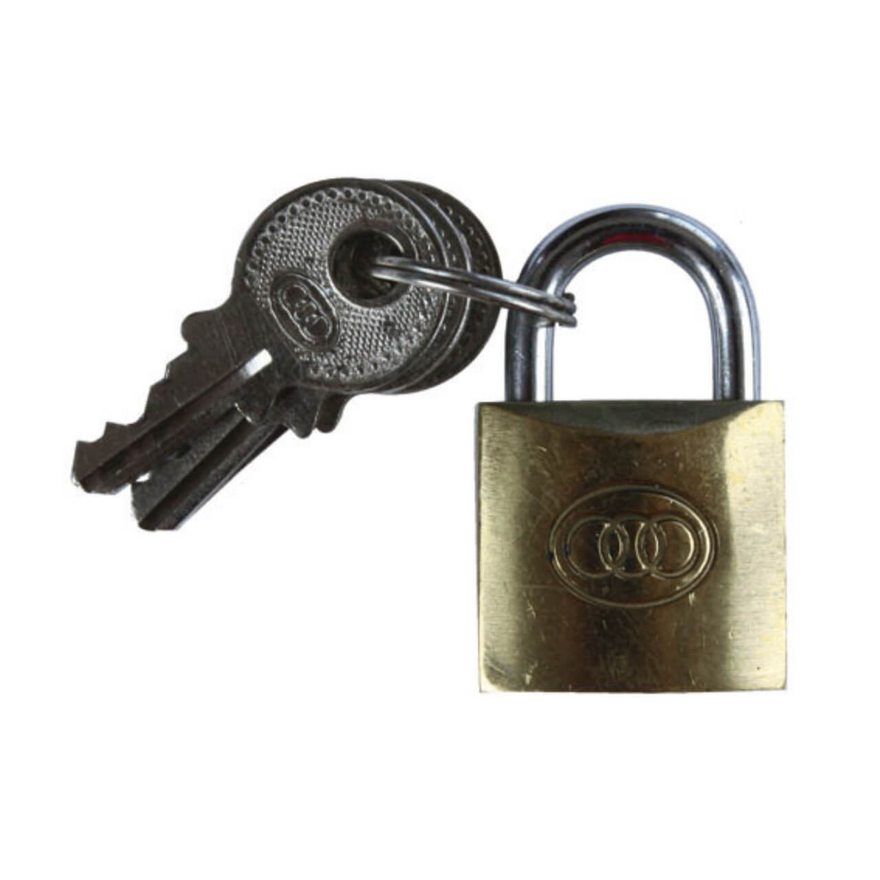 Mako 30mm Brass Tri Circle Padlock