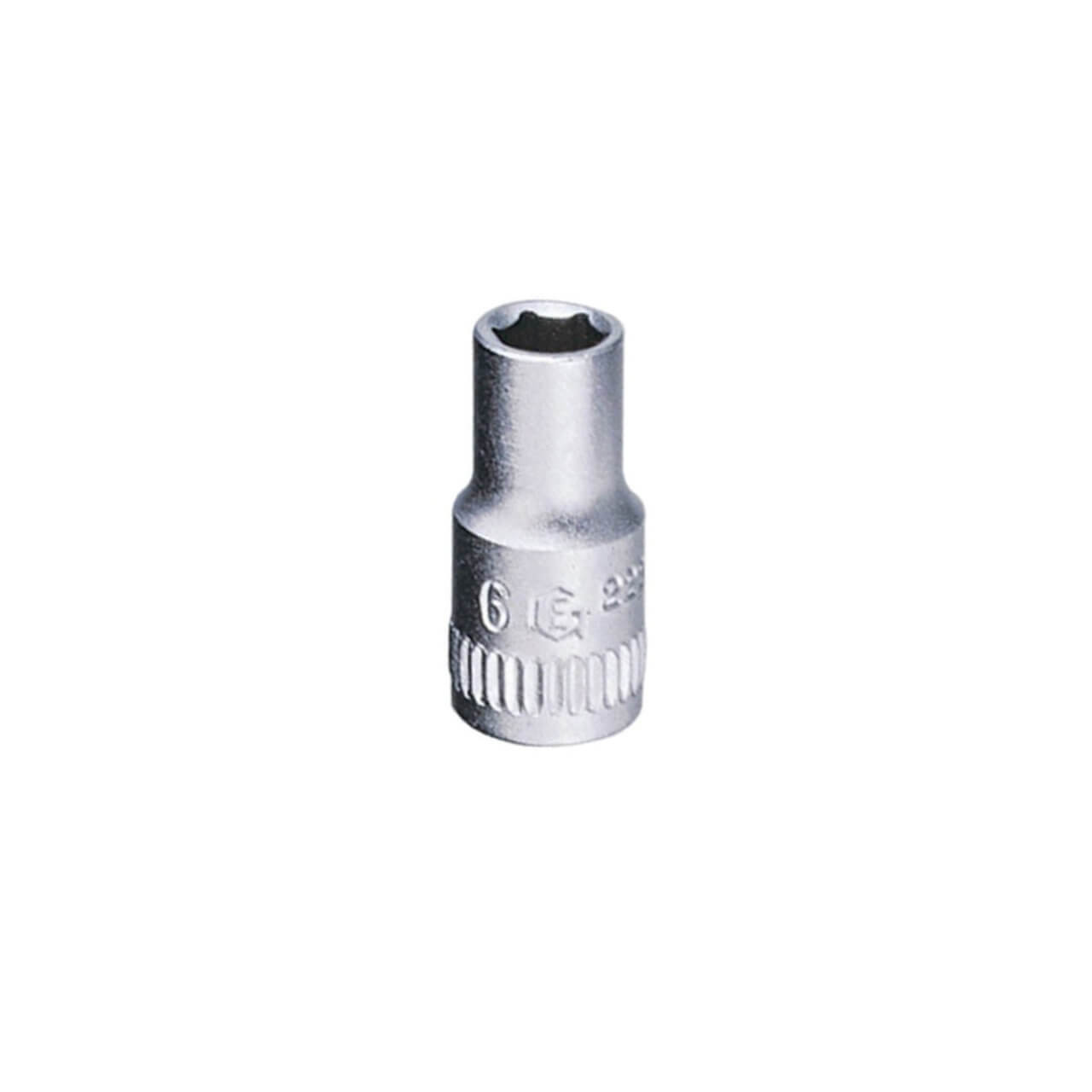 Genius 1/4 Dr X 4mm 6pt C/V Hand Socket Metric