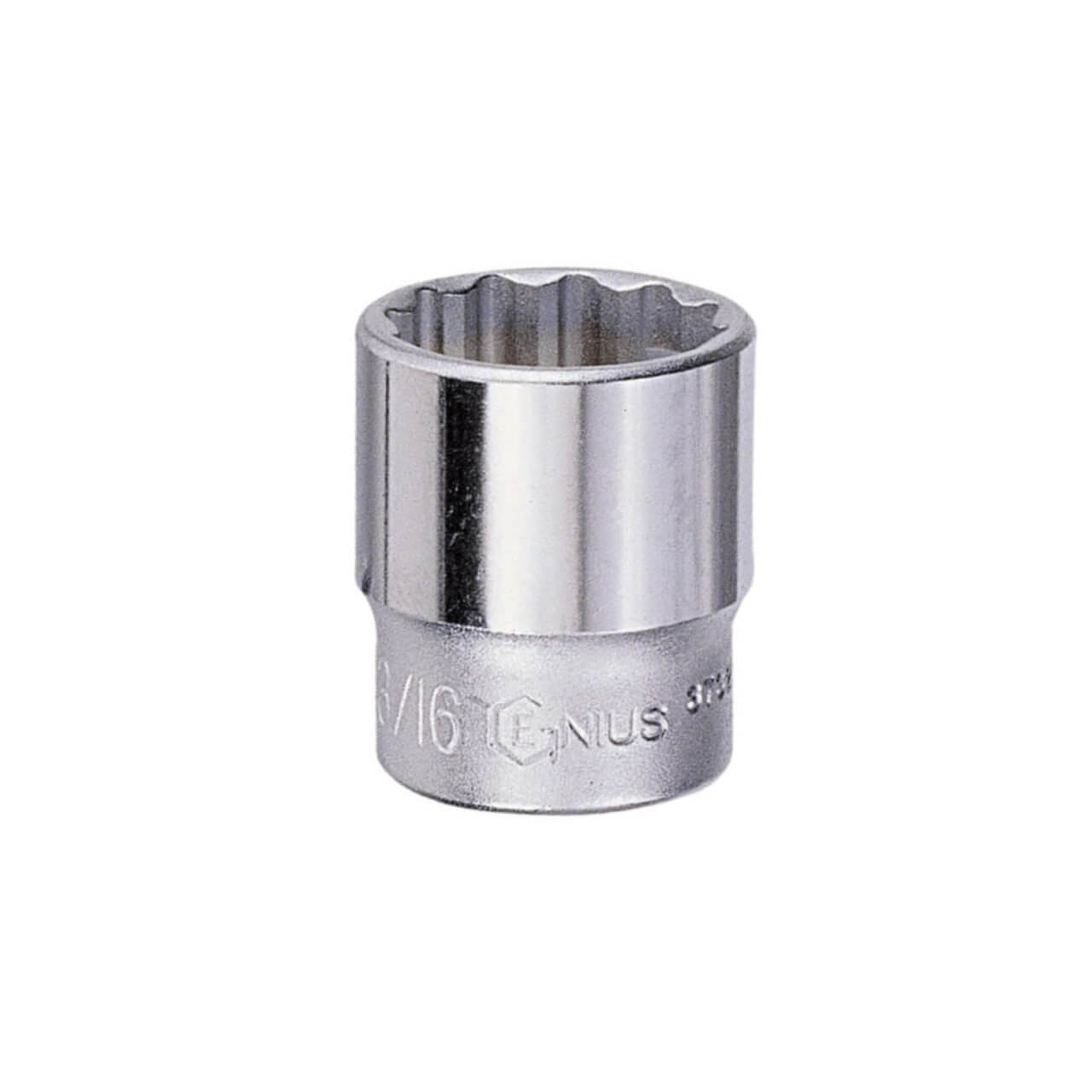 Genius 3/8 Dr x 18mm 12pt C/V Hand Socket Metric