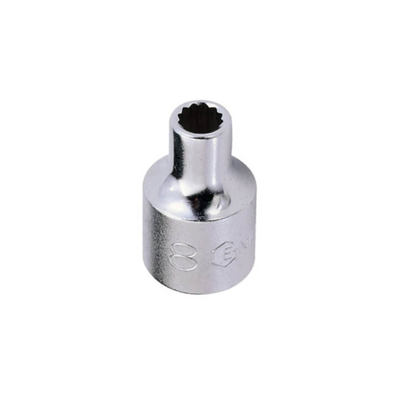 Genius 1/2 Dr x 8mm 12pt C/V Hand Socket Metric