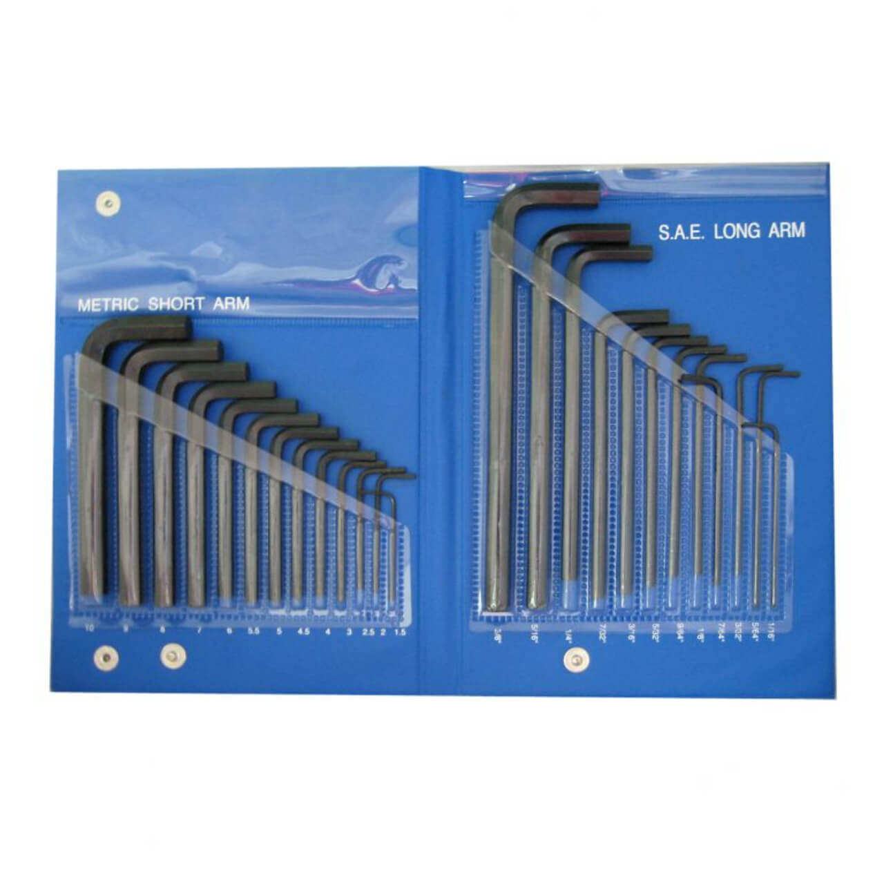 Mako Combination Allen Key Set In Wallet Metric & Imperial 25pce