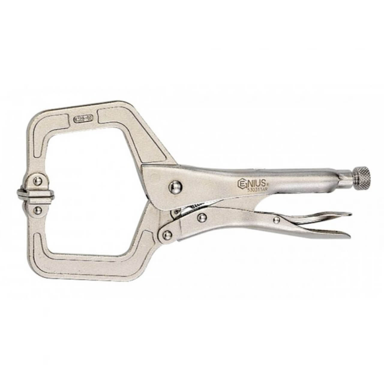 Genius 280mm Locking C Clamp With Swivel Pads