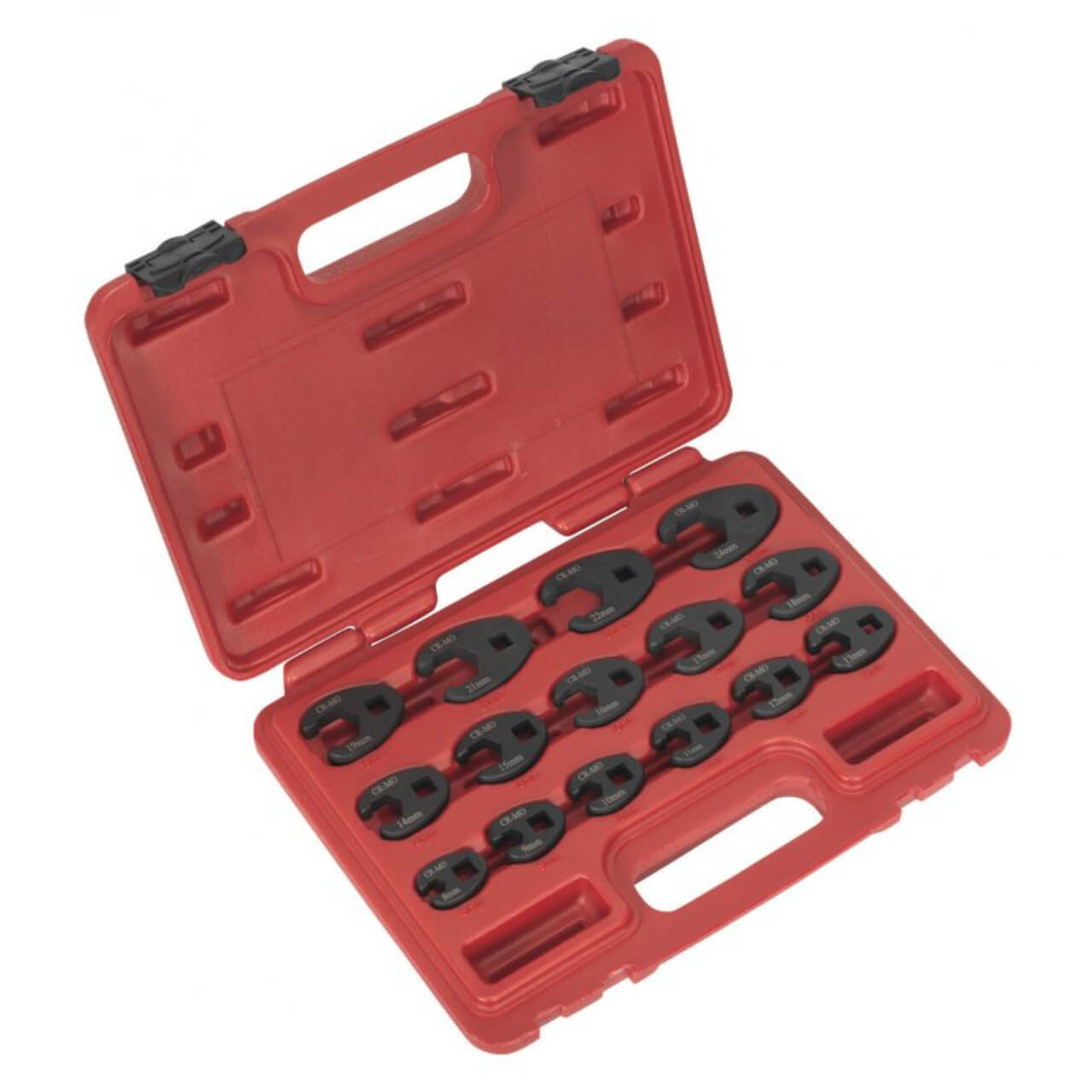 Mako 10-26m 3/8 Dr Crowfoot Wrench Set 15pce