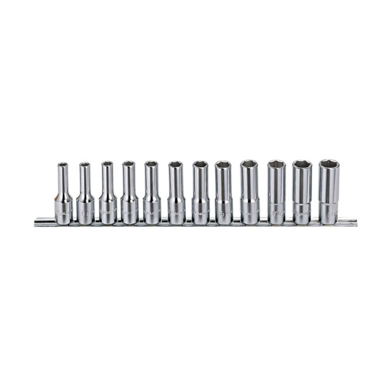 Genius 1/2 Dr 8-19mm C/V Deep Hand Socket Set Metric 12pce