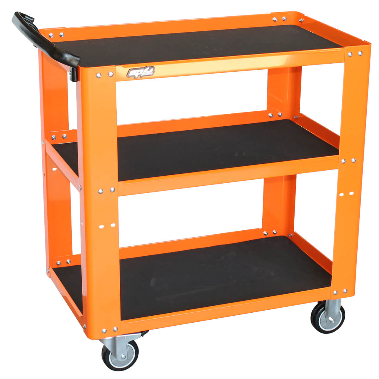 SP Tools 3 Shelf Orange Professional Service Trolley