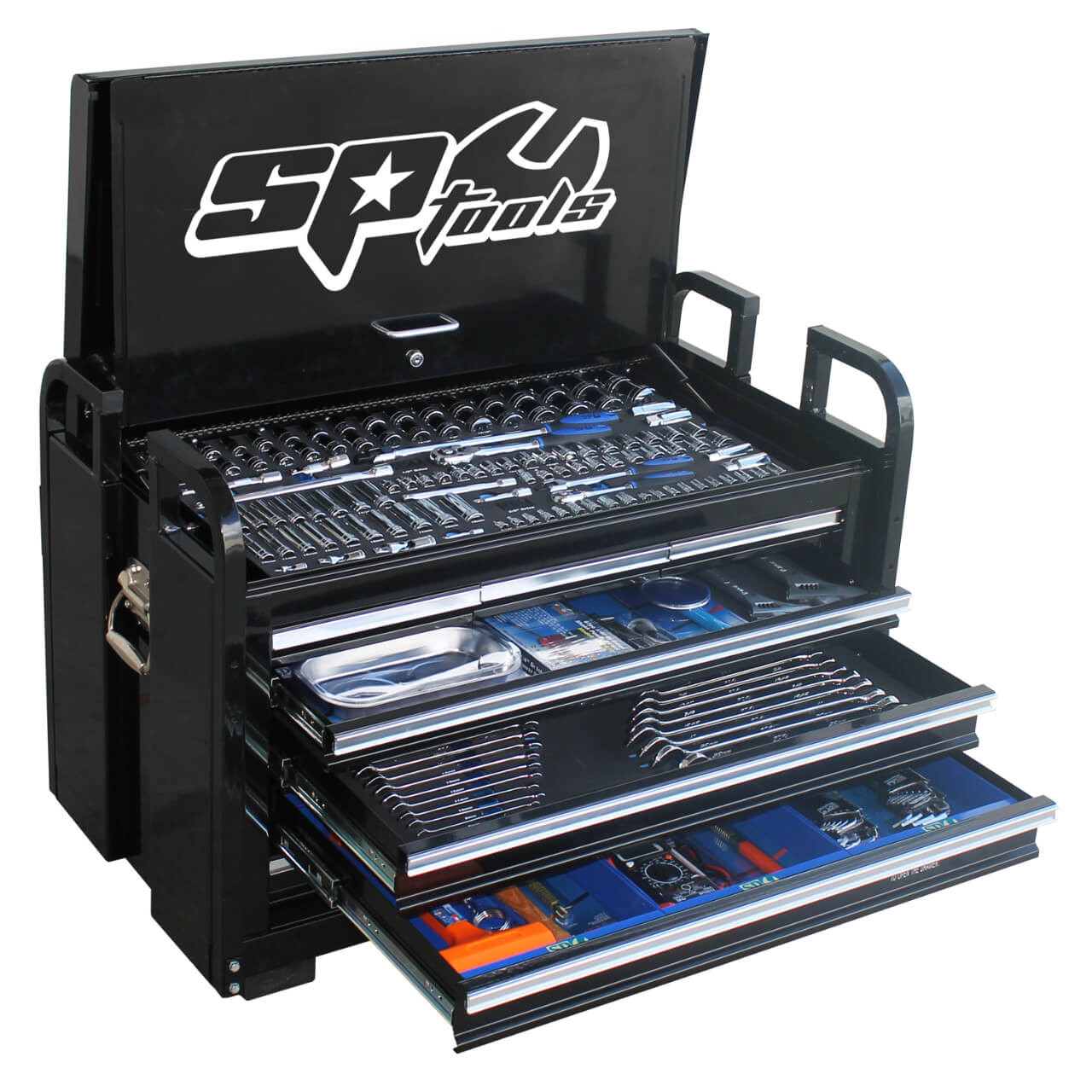SP Tools 7 Drawer Field Service Tool Kit Metric & SAE 413pce Black