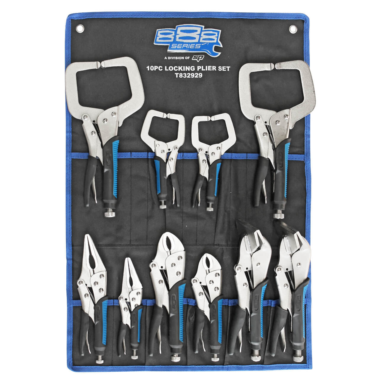 888 Tools Locking Plier Set 10pce