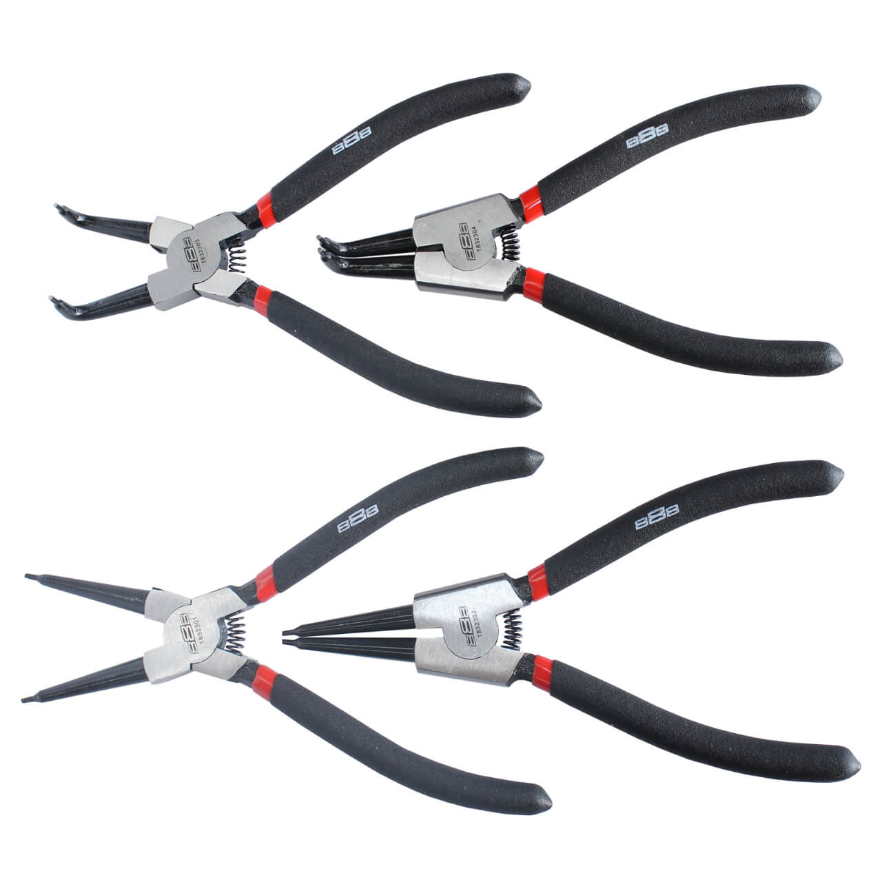 888 Tools 175mm Circlip Plier Set 4pce