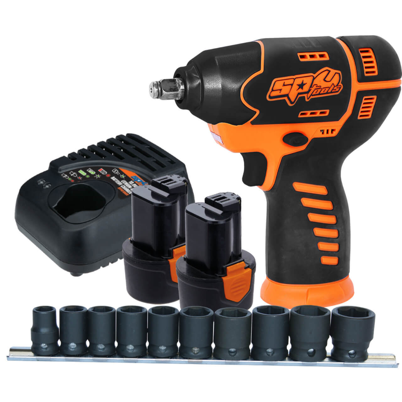 SP Tools 12v 3/8 Dr Mini Impact Wrench with Socket Rail