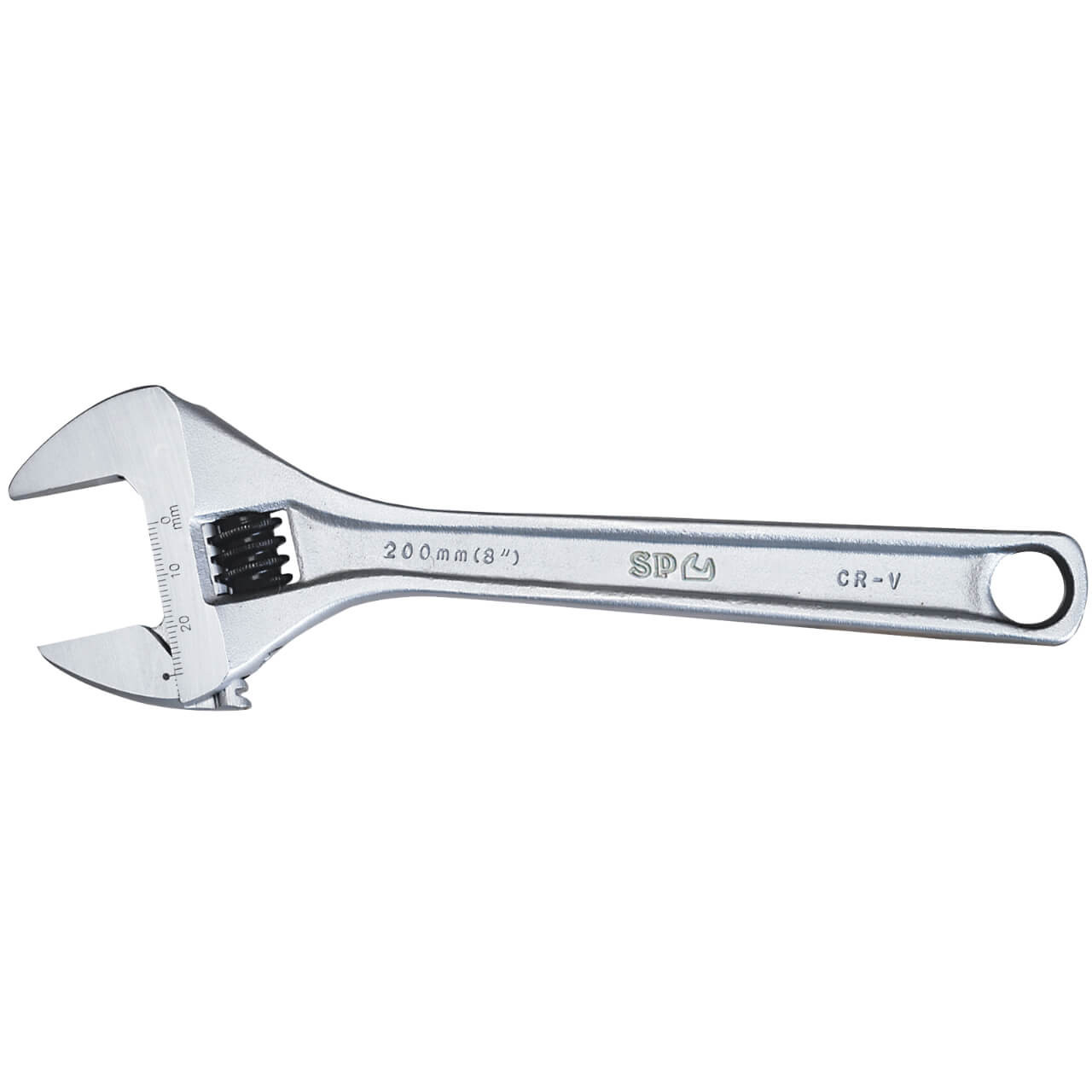 SP Tools 200mm Premium Chrome Adjustable Wrench