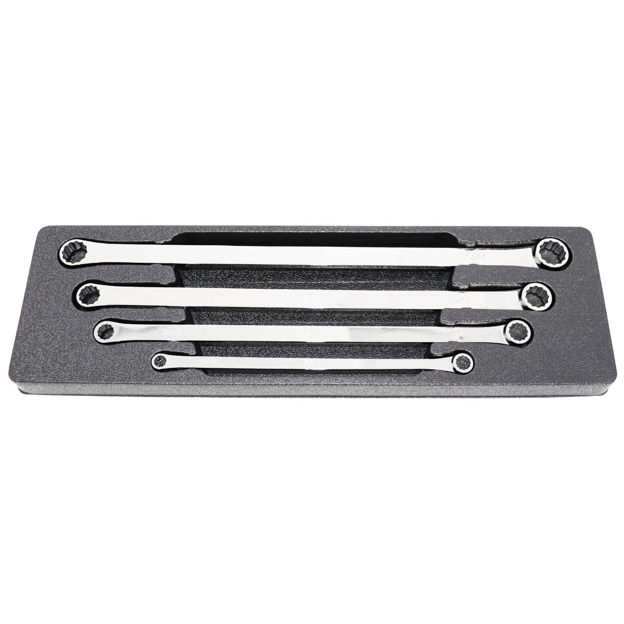 SP Tools 3/8-11/16 Combination Double Ring Spanner Set Imperial 4pce