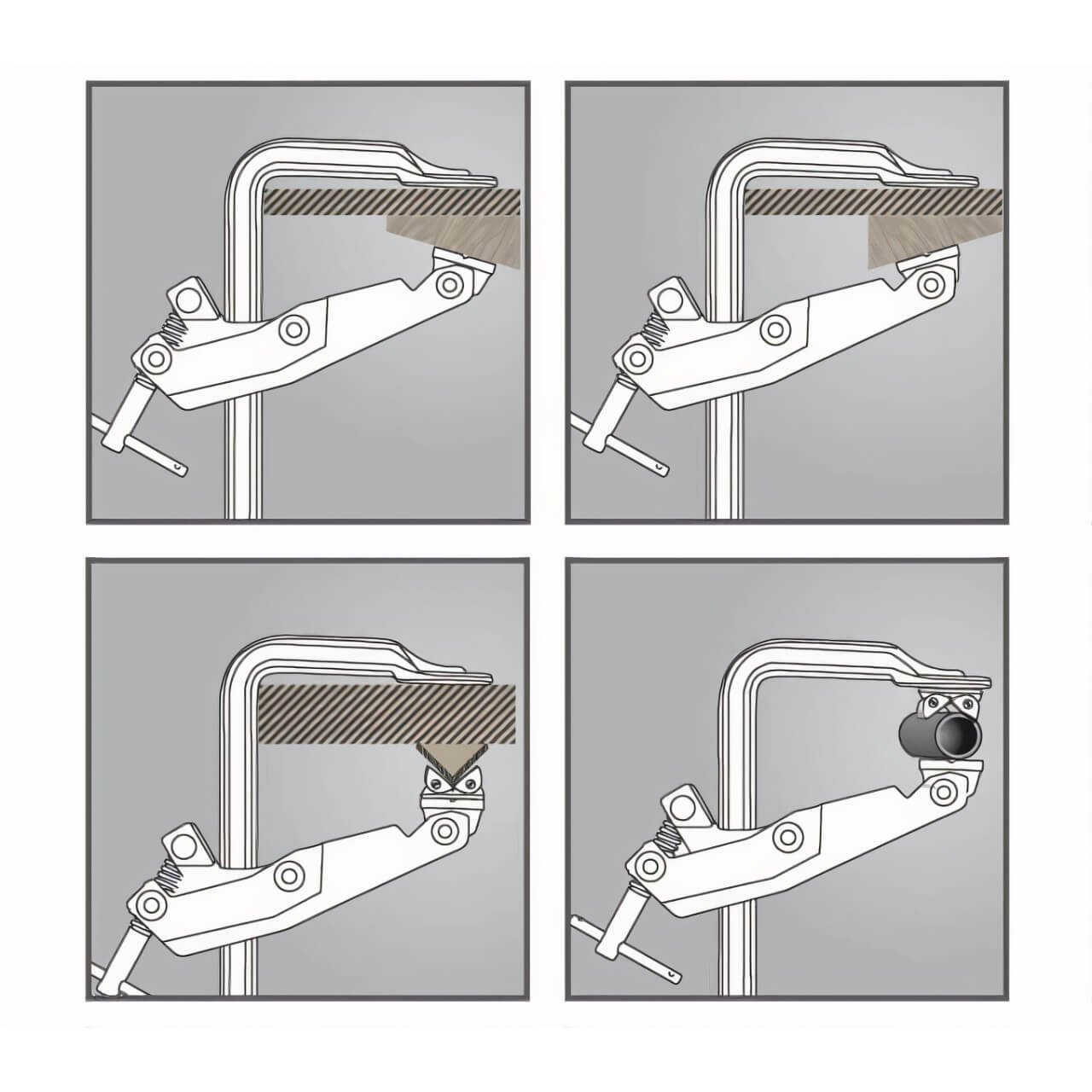 Trademaster 300 x 100mm 700kg Cantilever Clamp