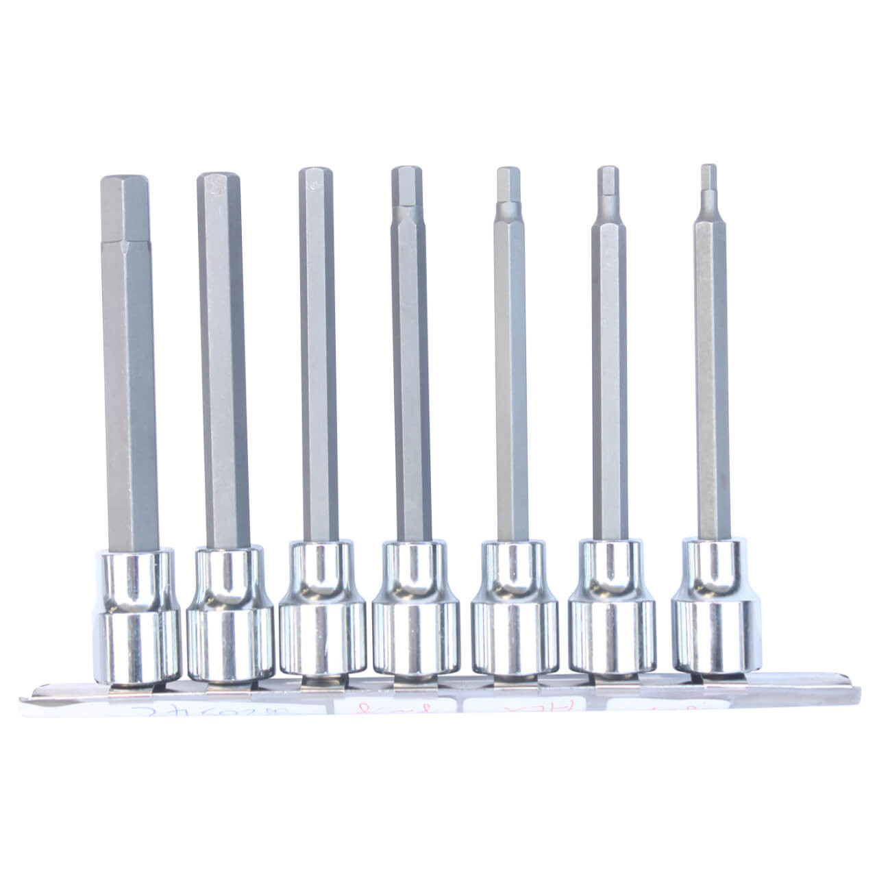 SP Tools 3/8 Dr 100mm Inhex Socket Rail Set Imperial 7pce