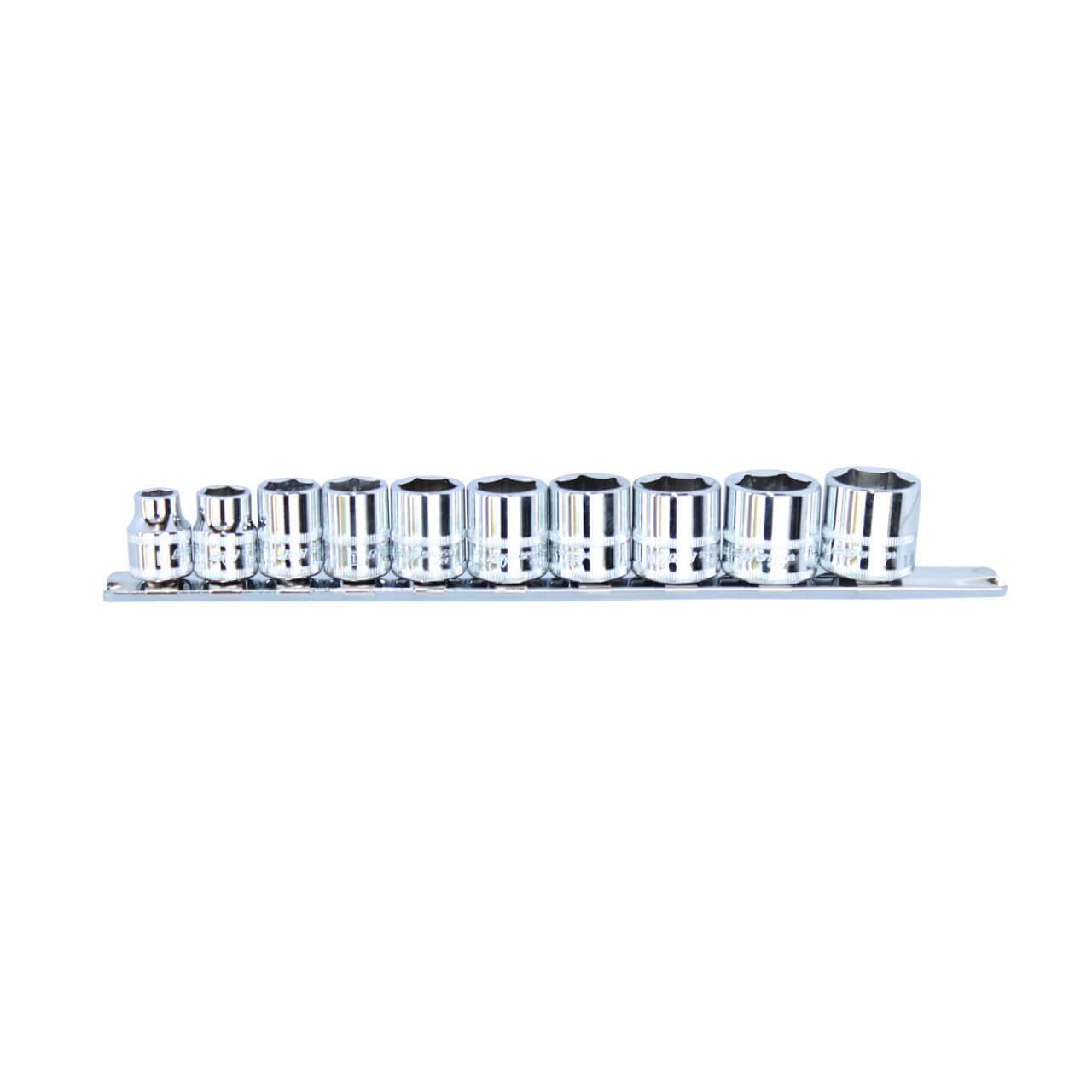 SP Tools 3/8 Dr 6pt Stubby Socket Rail Set Metric 10pce