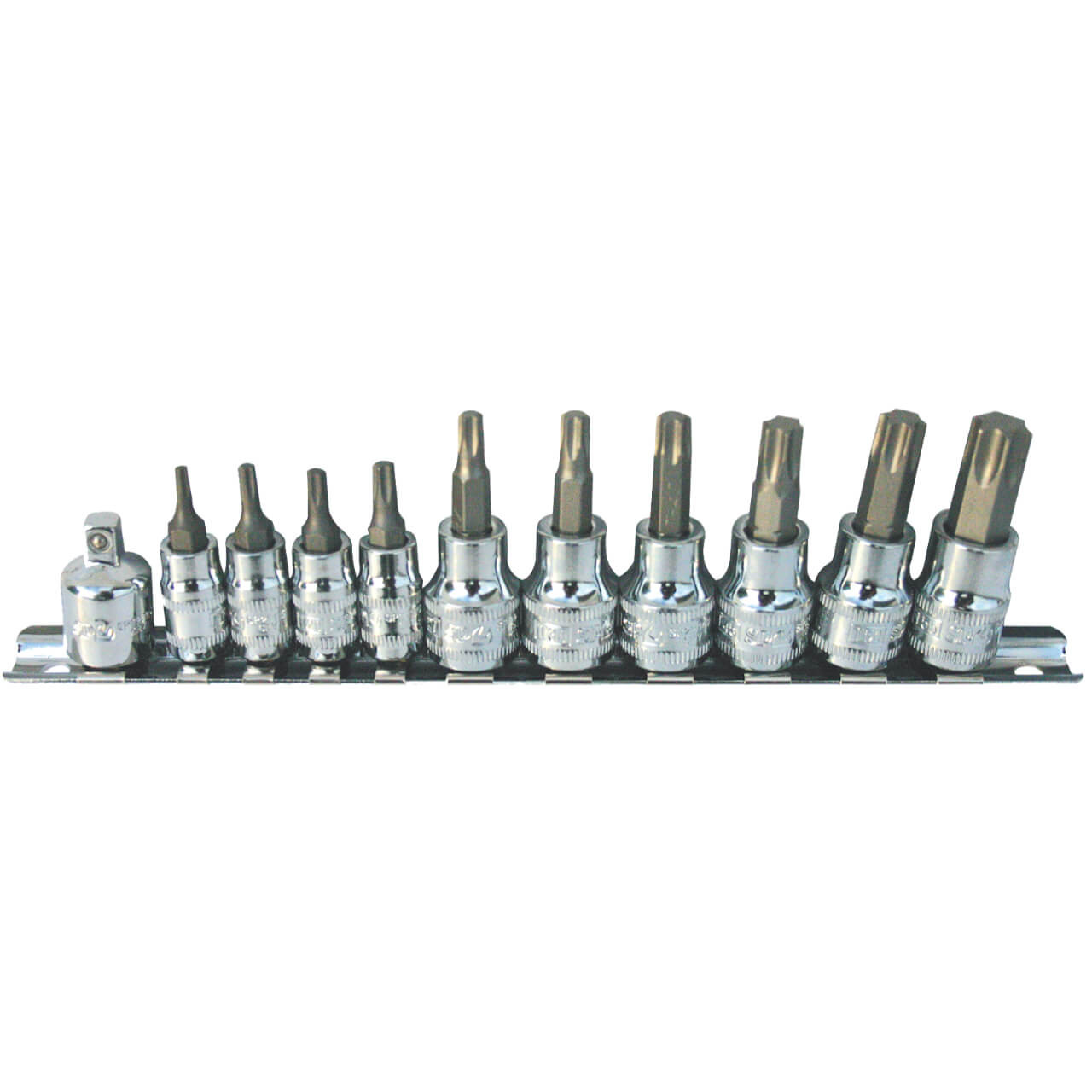 SP Tools 1/4 & 3/8 Dr Torx Socket Rail Set 11pce