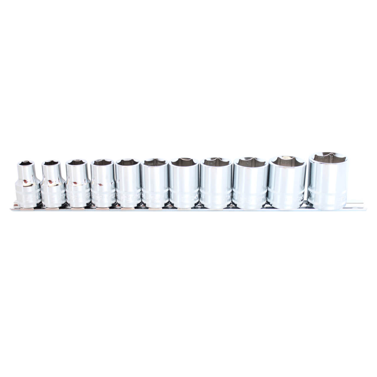 SP Tools 1/2 Dr 6pt Hand Socket Rail Set Imperial 11pce