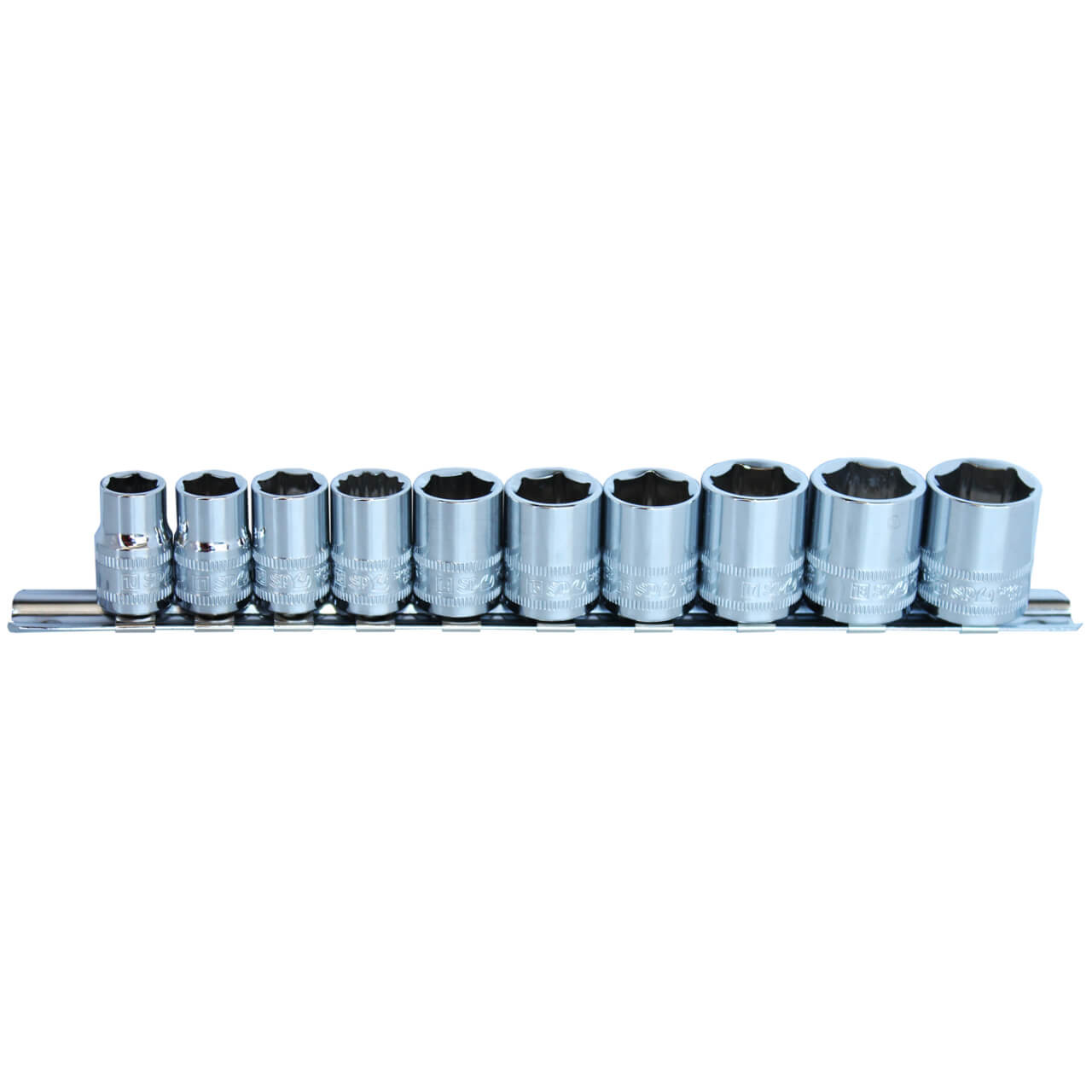 SP Tools 3/8 Dr 6pt Socket Rail Set Metric 10pce