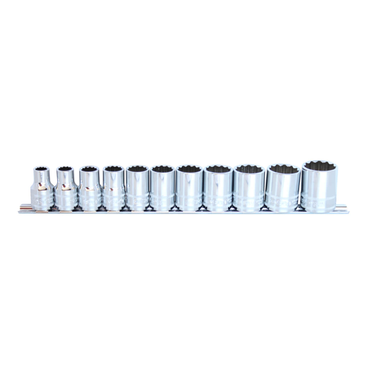 SP Tools 1/2 Dr 12pt Socket Rail Set Imperial 11pce