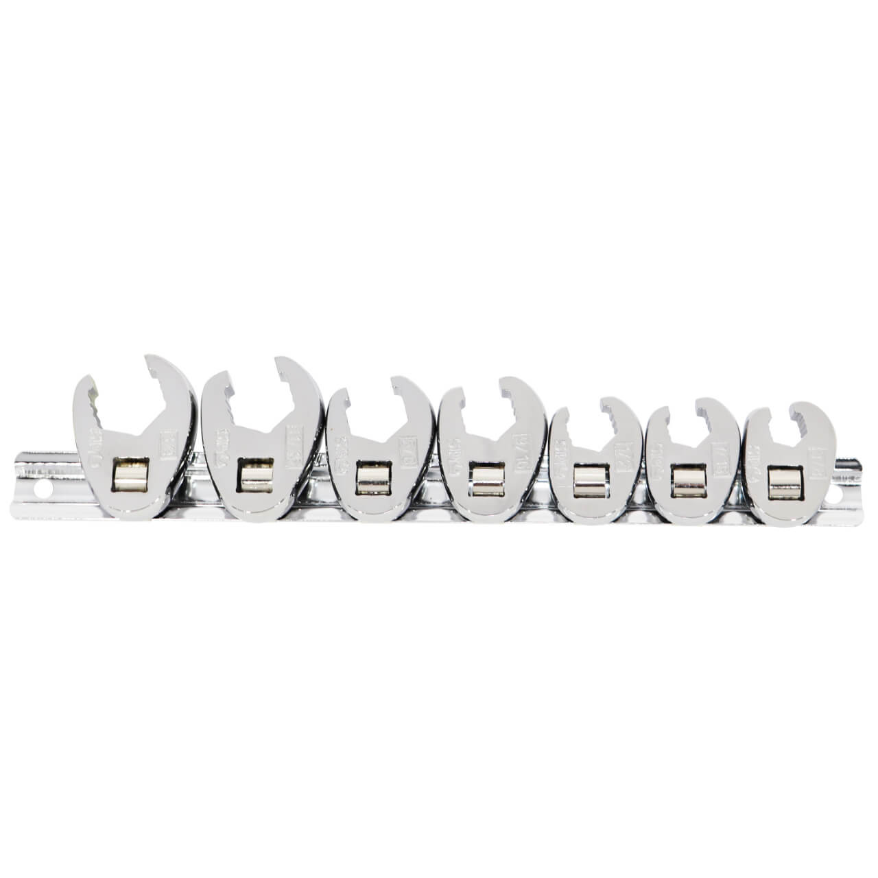 SP Tools 3/8 Dr Flare Crowfoot Nut Wrench Rail Set Imperial 7pce