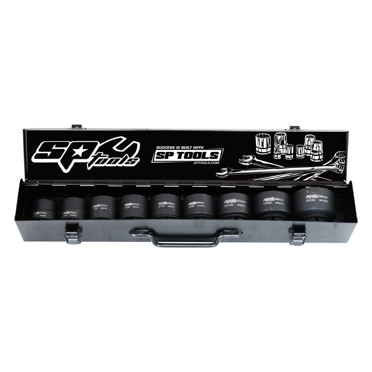 SP Tools 1” Dr 6pt Impact Socket Set Metric 9pce