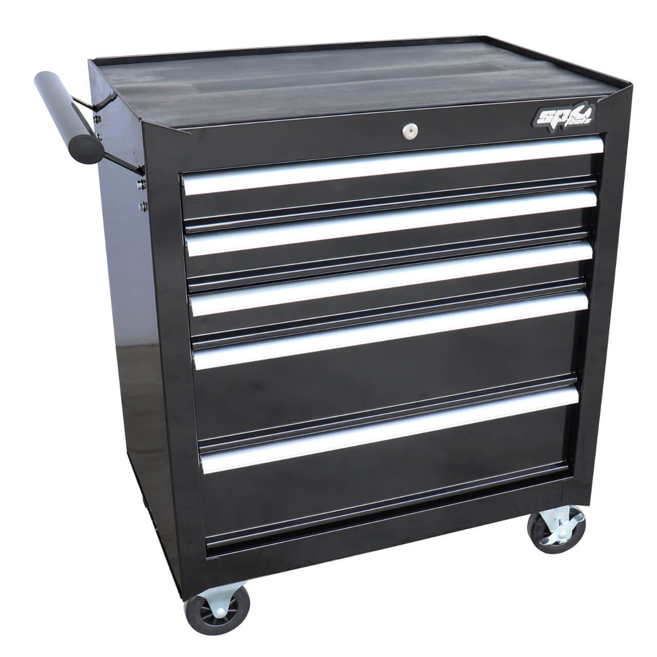 SP Tools 5 Drawer Custom Series Roller Cabinet Black