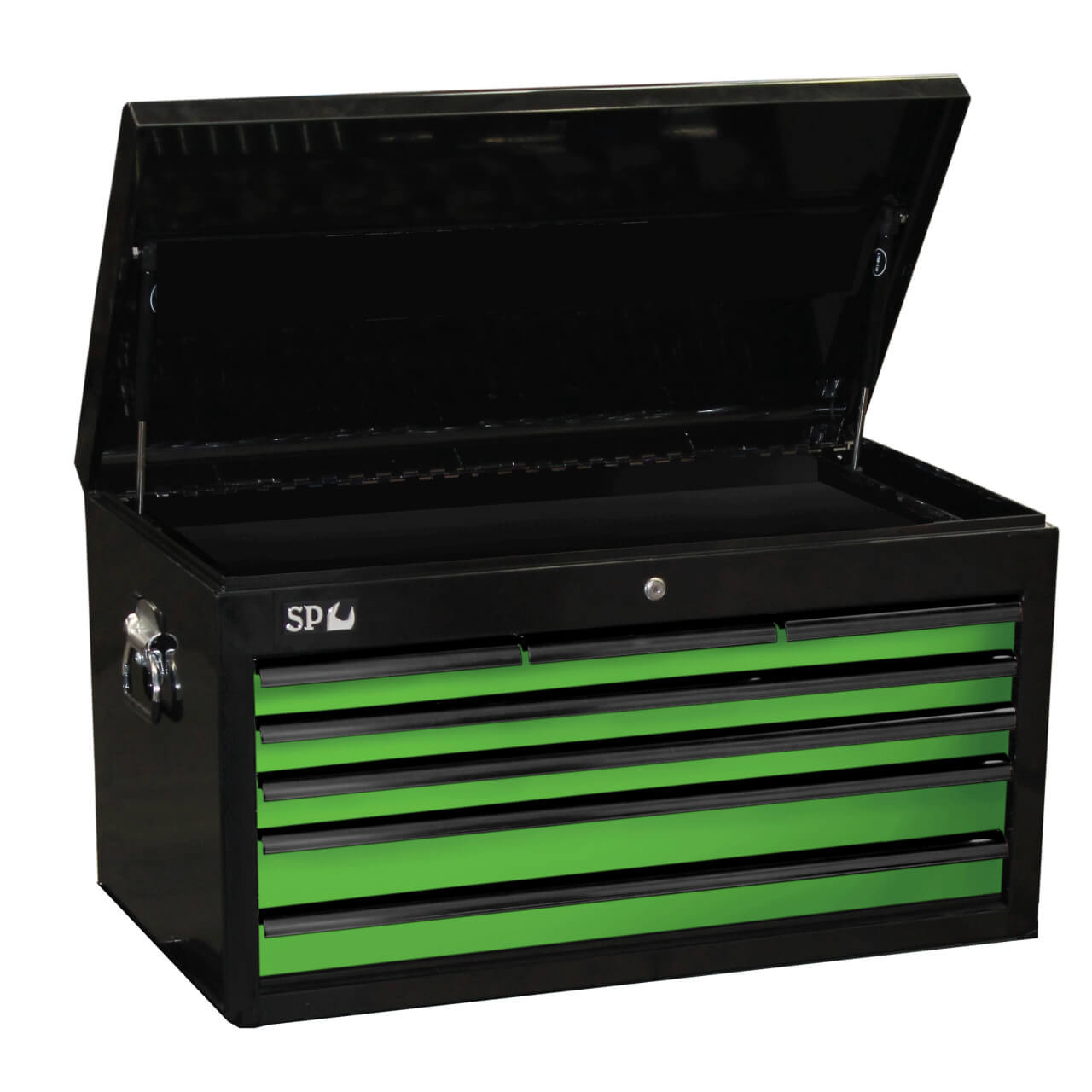 SP Tools 7 Drawer Sumo Series Tool Box Black & Green