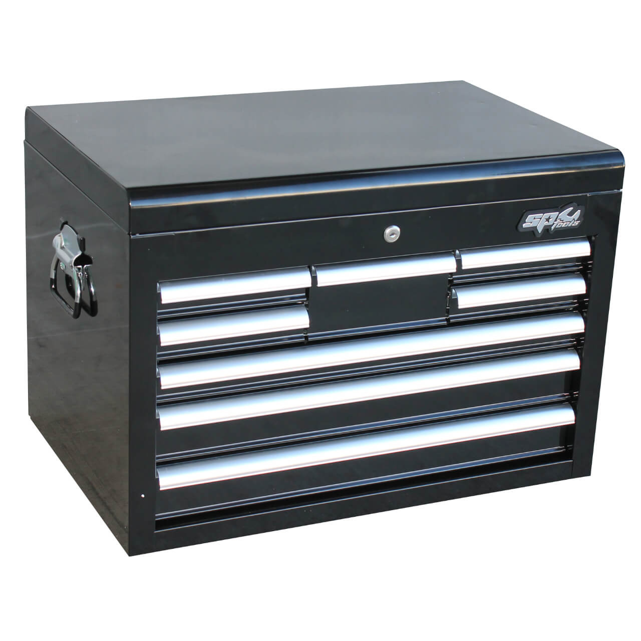 SP Tools 8 Drawer Custom Tool Chest Black