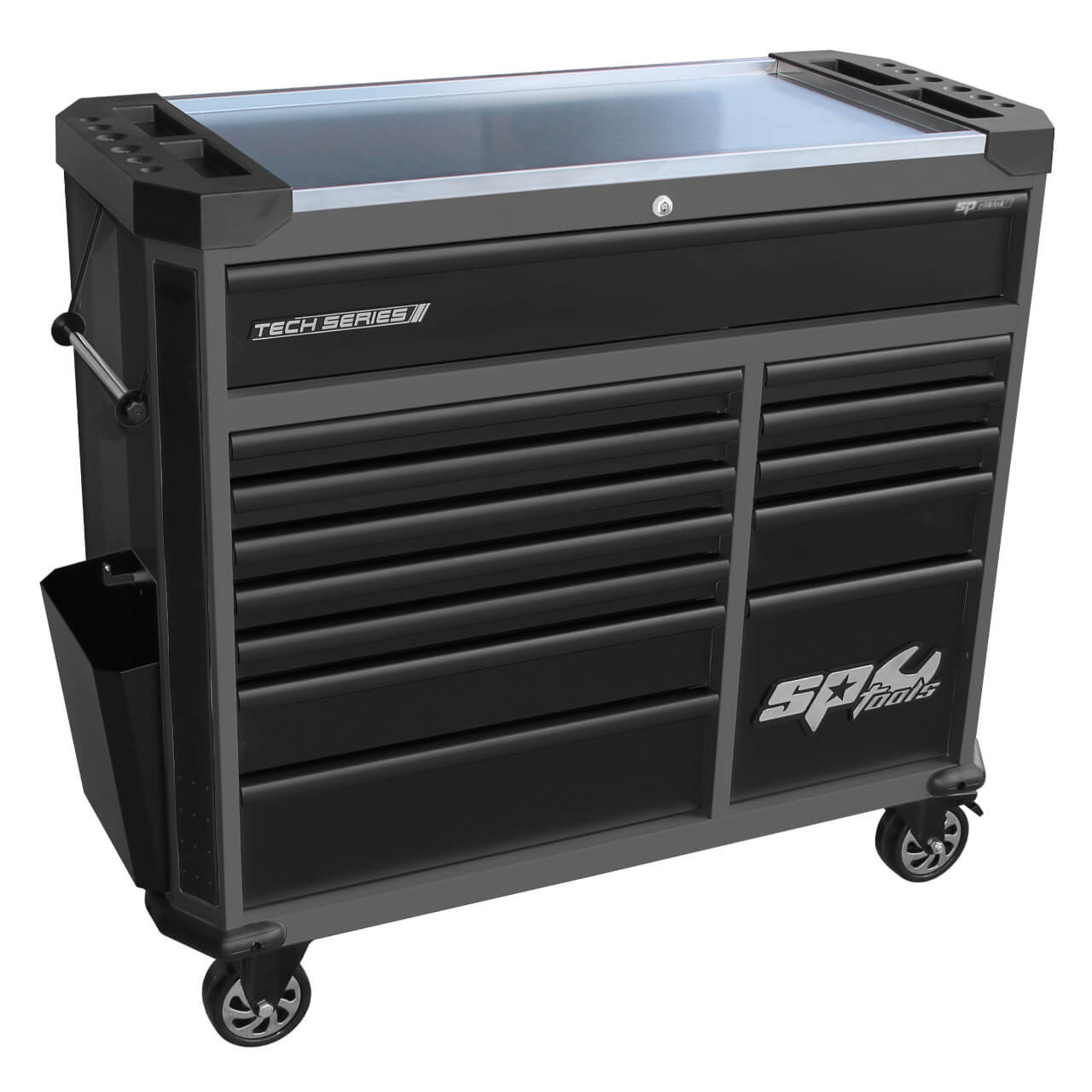 SP Tools 13 Drawer Tech Series Roller Cabinet Diamond Black