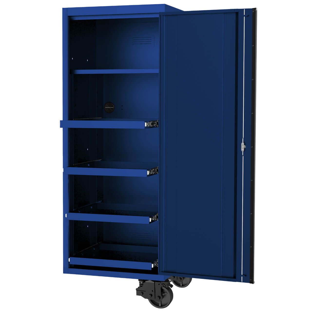 SP Tools 27” 4 Shelf USA Sumo Series Side Cabinet Black & Blue