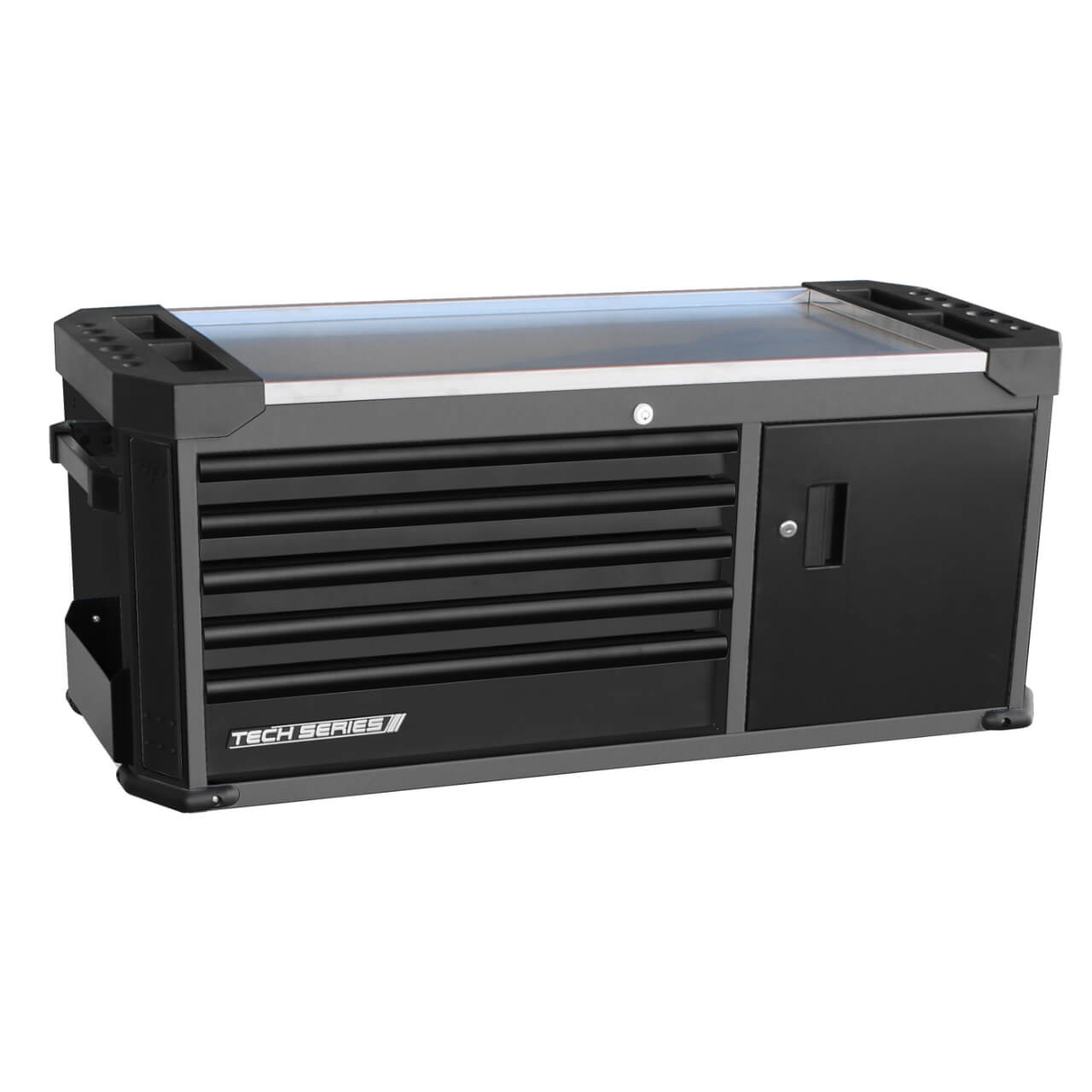 SP Tools 5 Drawer Tech Series Tool Box Diamond Black