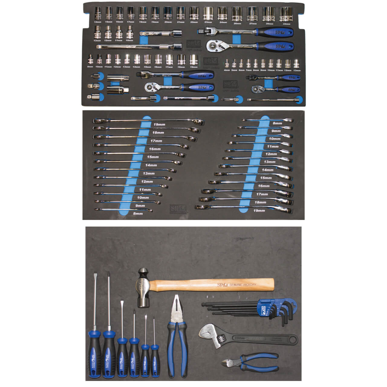 SP Tools Metric Foam Tray Tool Kit 100pce Suit SP40101