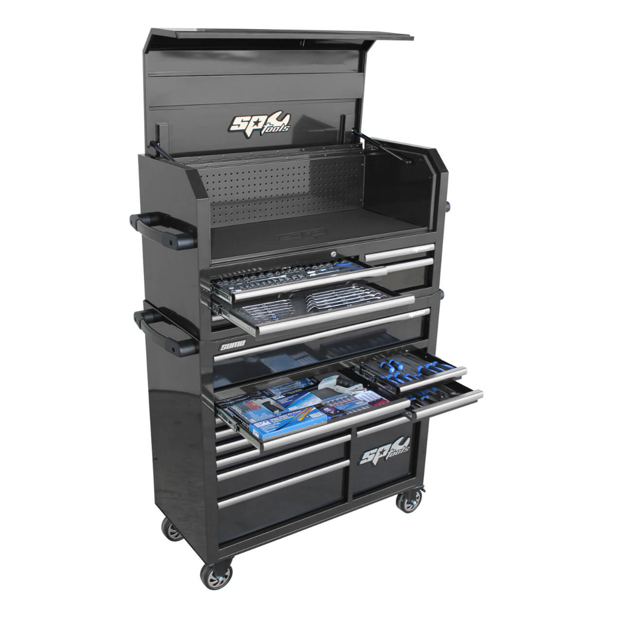 SP Tools 18 Drawer Sumo Series Roller Cabinet & Tool Kit Metric & SAE 300pce