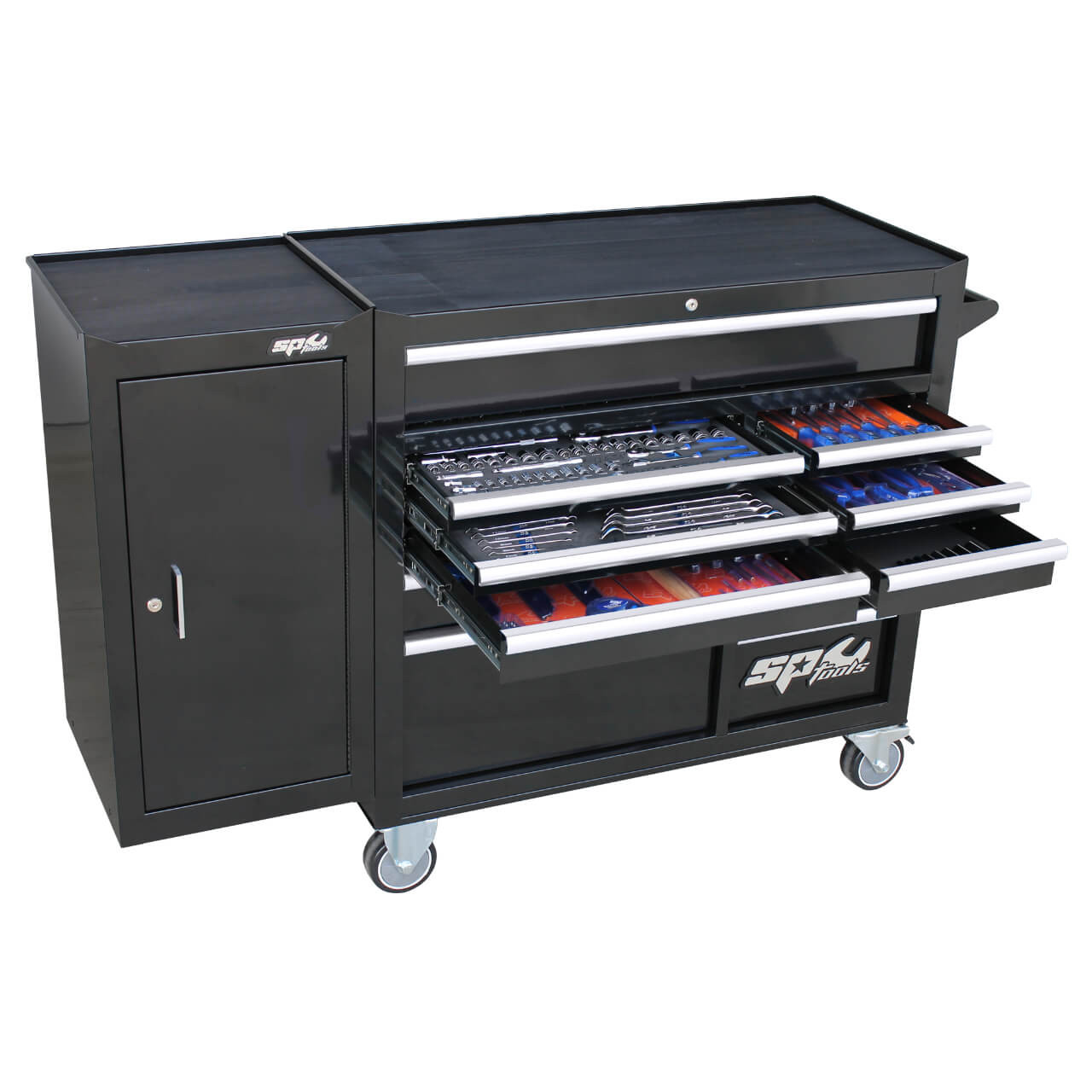 SP Tools Custom Roller Cabinet Tool Kit Metric & SAE 238pce Black