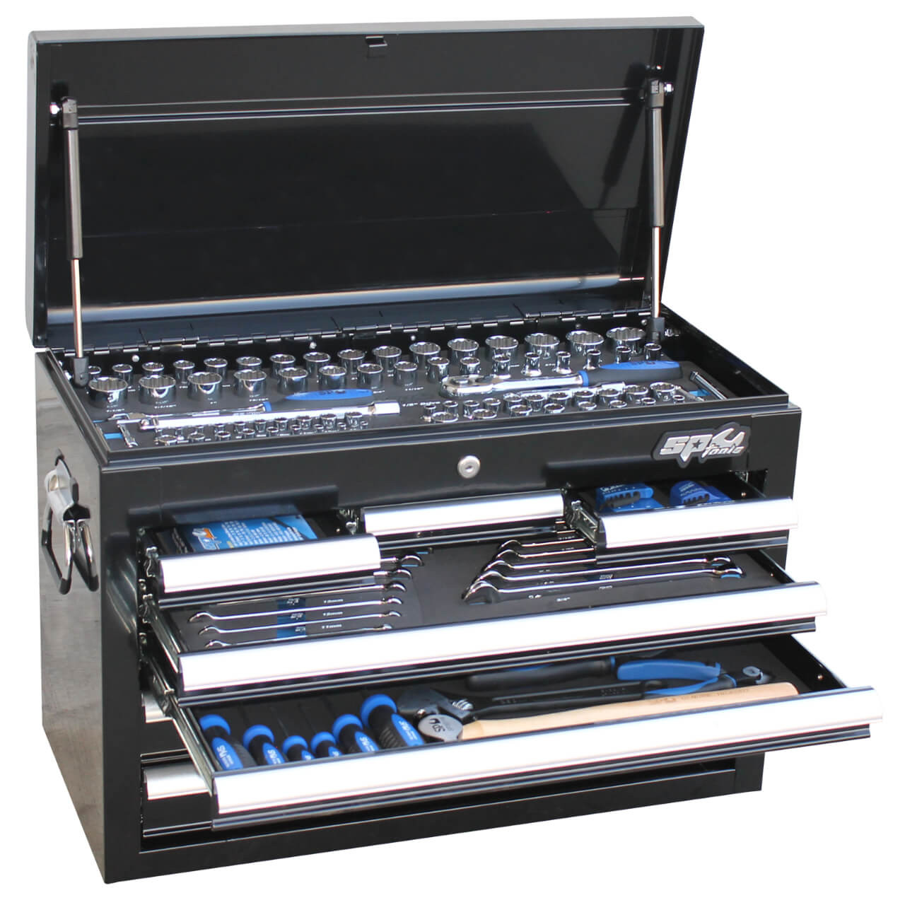 SP Tools 7 Drawer Custom Series Tool Kit Metric & SAE 205pce