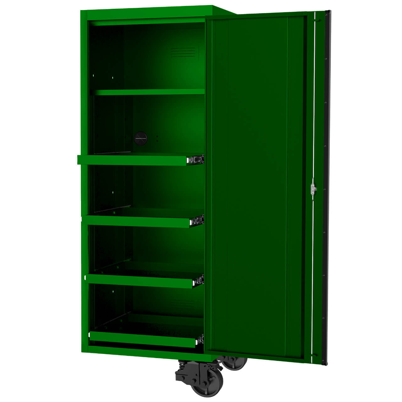 SP Tools 27” 4 Shelf USA Sumo Series Side Cabinet Black & Green