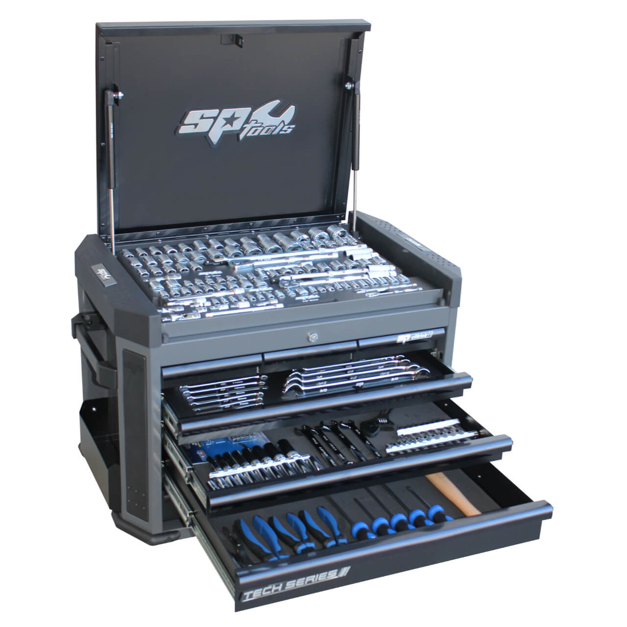 SP Tools Diamond Black Tech Series Tool Kit Metric & SAE 281pce