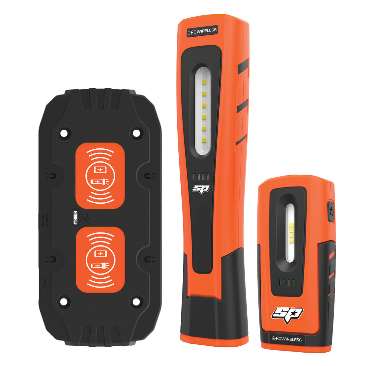 SP Tools SMD LED Wireless Charge Work Light & Torch Twin Pack