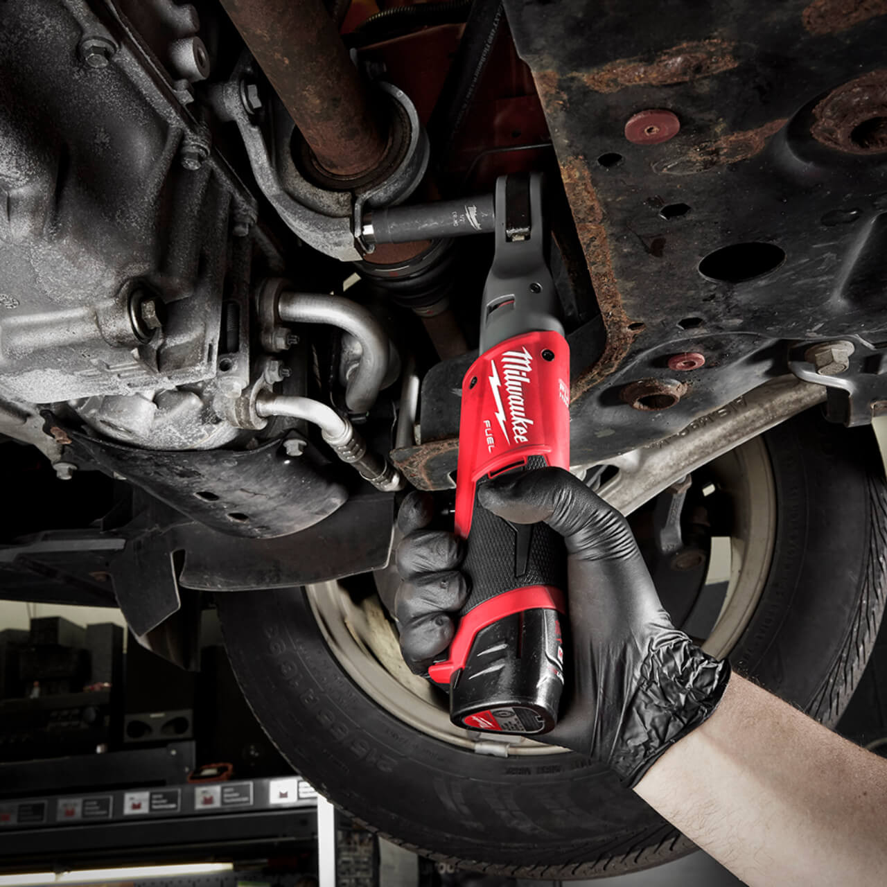 Milwaukee M12 Fuel Cordless 3/8 Impact Ratchet Skin Only