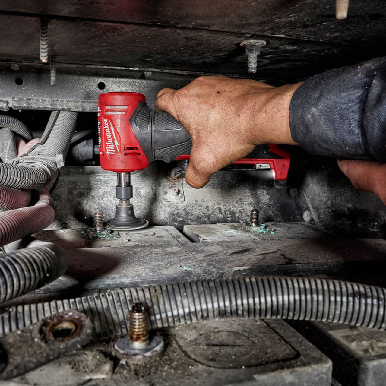 Milwaukee M12 Fuel Cordless Right Angle Die Grinder Skin Only