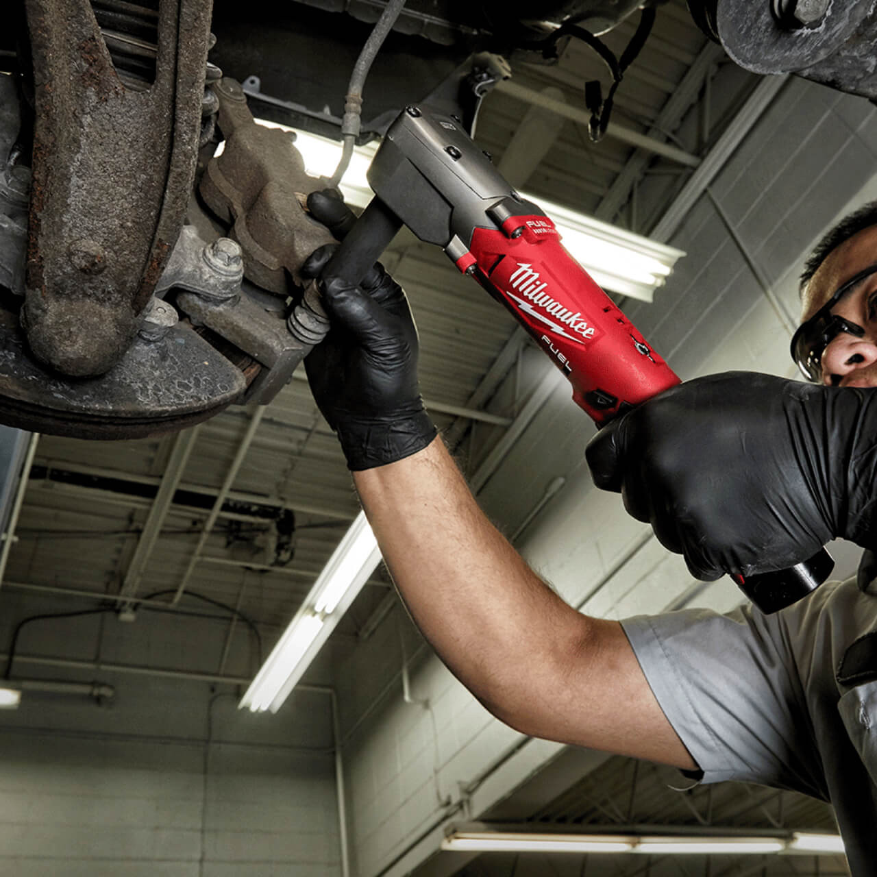 Milwaukee M12 Fuel Cordless 3/8 Right Angle Impact Wrench Skin Only